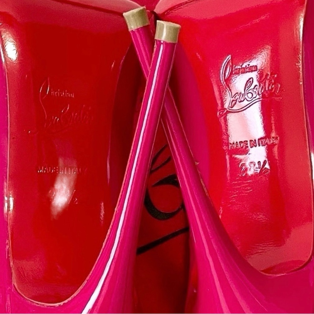 Christian Louboutin So Kate 100mm stiletto, hot pink, patent leather EU38.5 - Picture 8 of 9